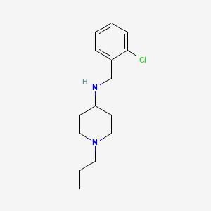 molecular formula C15H23ClN2 B3853962 N-(2-chlorobenzyl)-1-propyl-4-piperidinamine 