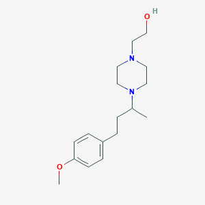 molecular formula C17H28N2O2 B3853965 2-{4-[3-(4-methoxyphenyl)-1-methylpropyl]-1-piperazinyl}ethanol 