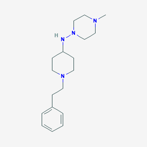molecular formula C18H30N4 B3853968 4-methyl-N-[1-(2-phenylethyl)-4-piperidinyl]-1-piperazinamine 