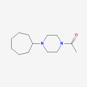 molecular formula C13H24N2O B3853969 1-acetyl-4-cycloheptylpiperazine 