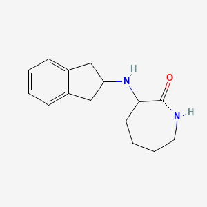 molecular formula C15H20N2O B3853983 3-(2,3-dihydro-1H-inden-2-ylamino)-2-azepanone 