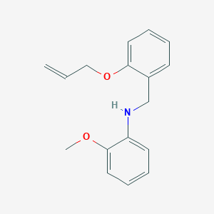 molecular formula C17H19NO2 B3853984 N-[2-(allyloxy)benzyl]-2-methoxyaniline 