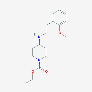 molecular formula C17H26N2O3 B3853991 ethyl 4-{[2-(2-methoxyphenyl)ethyl]amino}-1-piperidinecarboxylate 