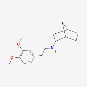 molecular formula C17H25NO2 B3853998 N-[2-(3,4-dimethoxyphenyl)ethyl]bicyclo[2.2.1]heptan-2-amine 