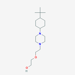molecular formula C18H36N2O2 B3854000 2-{2-[4-(4-tert-butylcyclohexyl)-1-piperazinyl]ethoxy}ethanol 
