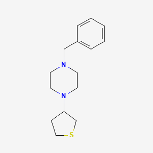 molecular formula C15H22N2S B3854012 1-benzyl-4-(tetrahydro-3-thienyl)piperazine 