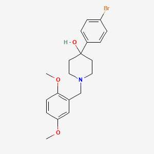 molecular formula C20H24BrNO3 B3854030 4-(4-bromophenyl)-1-(2,5-dimethoxybenzyl)-4-piperidinol 