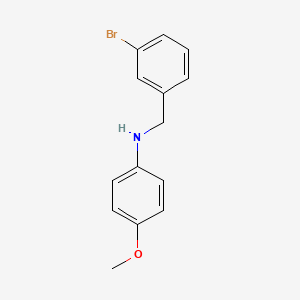 molecular formula C14H14BrNO B3854041 (3-bromobenzyl)(4-methoxyphenyl)amine 