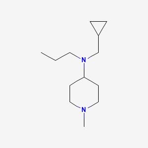molecular formula C13H26N2 B3854046 N-(cyclopropylmethyl)-1-methyl-N-propyl-4-piperidinamine 
