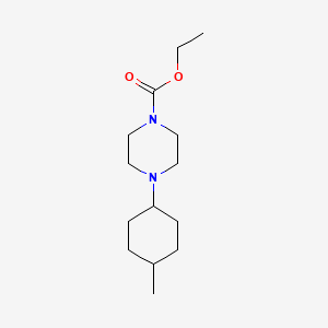 molecular formula C14H26N2O2 B3854048 ethyl 4-(4-methylcyclohexyl)-1-piperazinecarboxylate 