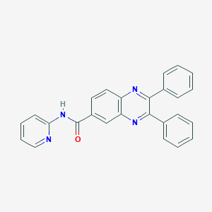 2,3-diphenyl-N-(2-pyridinyl)-6-quinoxalinecarboxamide