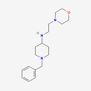 molecular formula C18H29N3O B3854057 1-benzyl-N-[2-(4-morpholinyl)ethyl]-4-piperidinamine 