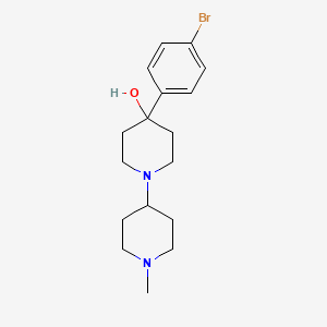 molecular formula C17H25BrN2O B3854082 4-(4-bromophenyl)-1'-methyl-1,4'-bipiperidin-4-ol 