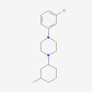 molecular formula C17H25ClN2 B3854084 1-(3-chlorophenyl)-4-(3-methylcyclohexyl)piperazine 