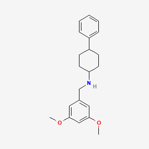 molecular formula C21H27NO2 B3854087 (3,5-dimethoxybenzyl)(4-phenylcyclohexyl)amine 