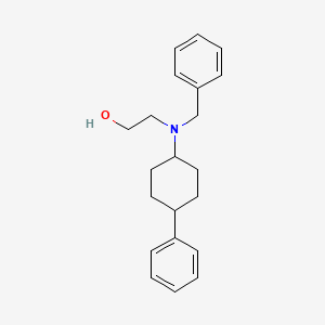 molecular formula C21H27NO B3854093 2-[benzyl(4-phenylcyclohexyl)amino]ethanol 