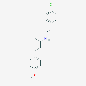 molecular formula C19H24ClNO B3854132 N-[2-(4-chlorophenyl)ethyl]-4-(4-methoxyphenyl)-2-butanamine 