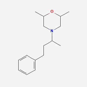 molecular formula C16H25NO B3854134 2,6-dimethyl-4-(1-methyl-3-phenylpropyl)morpholine 
