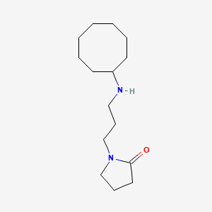 molecular formula C15H28N2O B3854144 1-[3-(cyclooctylamino)propyl]-2-pyrrolidinone 