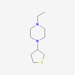 molecular formula C10H20N2S B3854161 1-ethyl-4-(tetrahydro-3-thienyl)piperazine 