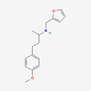 molecular formula C16H21NO2 B3854176 (2-furylmethyl)[3-(4-methoxyphenyl)-1-methylpropyl]amine 