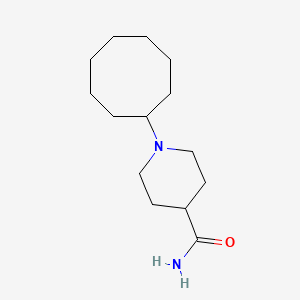 molecular formula C14H26N2O B3854186 1-cyclooctyl-4-piperidinecarboxamide 