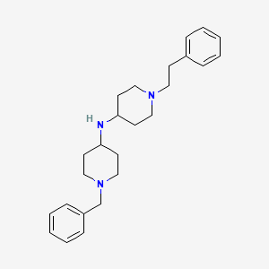 molecular formula C25H35N3 B3854192 1-benzyl-N-[1-(2-phenylethyl)-4-piperidinyl]-4-piperidinamine 