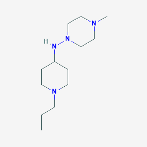 molecular formula C13H28N4 B3854202 4-methyl-N-(1-propyl-4-piperidinyl)-1-piperazinamine 
