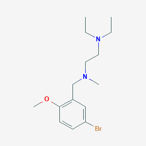 molecular formula C15H25BrN2O B3854214 (5-bromo-2-methoxybenzyl)[2-(diethylamino)ethyl]methylamine 
