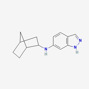 molecular formula C14H17N3 B3854234 N-bicyclo[2.2.1]hept-2-yl-1H-indazol-6-amine 