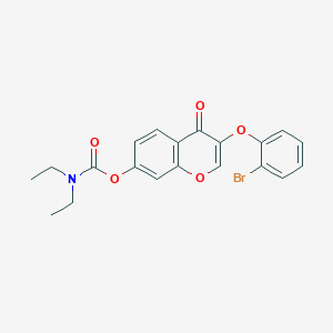 molecular formula C20H18BrNO5 B385427 3-(2-bromophenoxy)-4-oxo-4H-chromen-7-yl diethylcarbamate CAS No. 637751-17-8