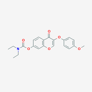 molecular formula C21H21NO6 B385430 3-(4-methoxyphenoxy)-4-oxo-4H-chromen-7-yl diethylcarbamate CAS No. 637751-18-9