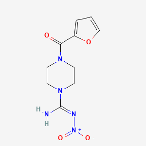 molecular formula C10H13N5O4 B3854305 4-(2-furoyl)-N'-nitro-1-piperazinecarboximidamide 