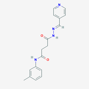 N-(3-methylphenyl)-4-oxo-4-[2-(4-pyridinylmethylene)hydrazino]butanamide