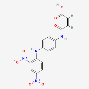 molecular formula C16H12N4O7 B3854389 4-({4-[(2,4-dinitrophenyl)amino]phenyl}amino)-4-oxo-2-butenoic acid 