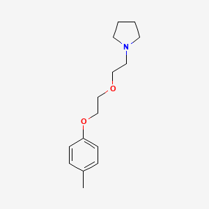 molecular formula C15H23NO2 B3854406 1-{2-[2-(4-methylphenoxy)ethoxy]ethyl}pyrrolidine 