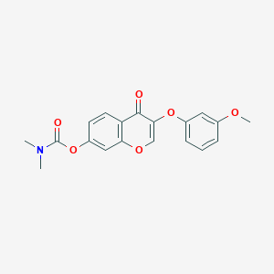 molecular formula C19H17NO6 B385441 3-(3-methoxyphenoxy)-4-oxo-4H-chromen-7-yl dimethylcarbamate CAS No. 637749-62-3