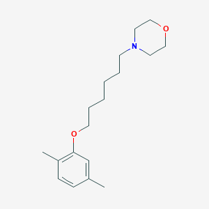molecular formula C18H29NO2 B3854436 4-[6-(2,5-dimethylphenoxy)hexyl]morpholine 