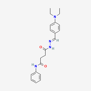 4-{2-[4-(diethylamino)benzylidene]hydrazino}-4-oxo-N-phenylbutanamide