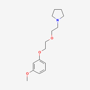 molecular formula C15H23NO3 B3854452 1-{2-[2-(3-methoxyphenoxy)ethoxy]ethyl}pyrrolidine 