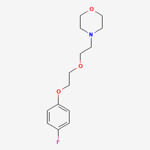 molecular formula C14H20FNO3 B3854470 4-{2-[2-(4-fluorophenoxy)ethoxy]ethyl}morpholine 