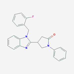 4-[1-(2-fluorobenzyl)-1H-benzimidazol-2-yl]-1-phenylpyrrolidin-2-one