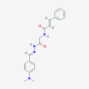 N-(2-{2-[4-(dimethylamino)benzylidene]hydrazino}-2-oxoethyl)-3-phenylacrylamide