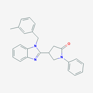 4-[1-(3-methylbenzyl)-1H-benzimidazol-2-yl]-1-phenylpyrrolidin-2-one