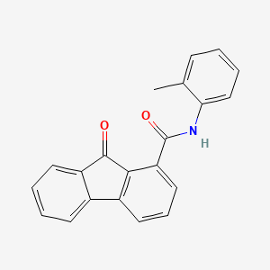 molecular formula C21H15NO2 B3854548 N-(2-methylphenyl)-9-oxo-9H-fluorene-1-carboxamide 