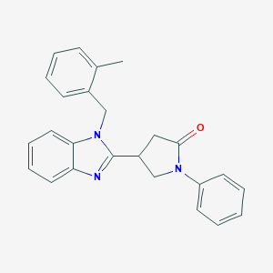 4-[1-(2-methylbenzyl)-1H-benzimidazol-2-yl]-1-phenylpyrrolidin-2-one