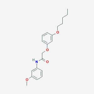 N-(3-methoxyphenyl)-2-[3-(pentyloxy)phenoxy]acetamide
