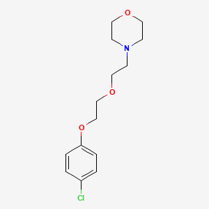 molecular formula C14H20ClNO3 B3854569 4-{2-[2-(4-chlorophenoxy)ethoxy]ethyl}morpholine 