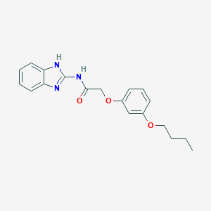 molecular formula C19H21N3O3 B385457 N-(1H-benzimidazol-2-yl)-2-(3-butoxyphenoxy)acetamide 