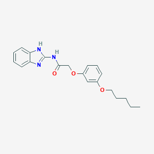 molecular formula C20H23N3O3 B385459 N-(1H-benzimidazol-2-yl)-2-[3-(pentyloxy)phenoxy]acetamide 
